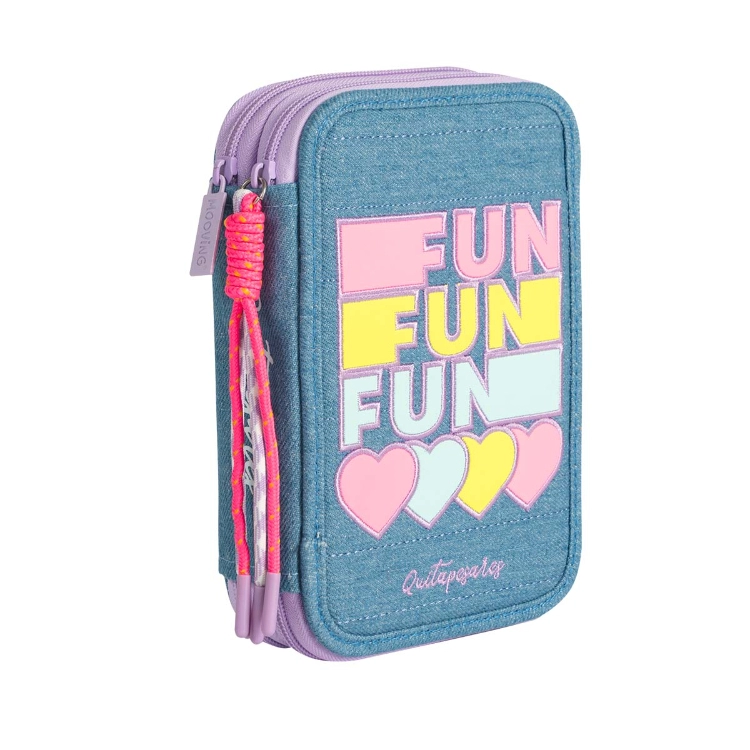Cartuchera Escolar Mooving 2 pisos 2026 Quitapesares Cool Girl art.1521204